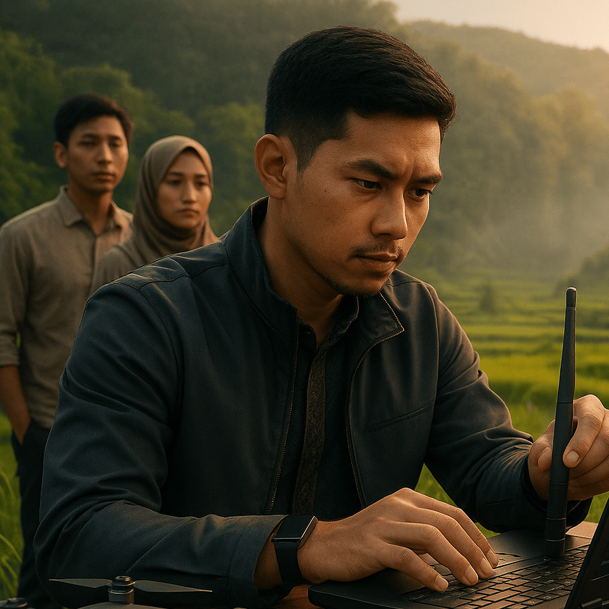 Status pengembangan kawasan wisata Cadas Gantung Bandung menampilkan peta perencanaan, masterplan indikatif, serta visual simulasi digital sebagai pratinjau resmi yang transparan sebelum tahap konstruksi fisik dimulai.