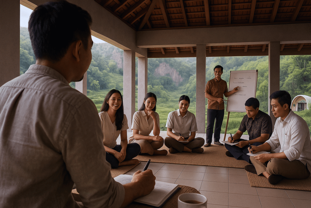 Aktivitas bale wisata Cadas Gantung Bandung menjadi pilihan populer bagi wisatawan yang mencari suasana autentik; wisata di Bandung ini menghadirkan harmoni alam, budaya Sunda, dan spot foto kekinian.