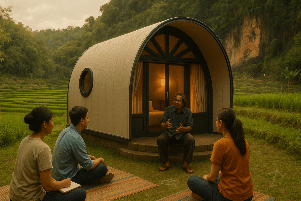 Tempat eduwisata Bandung membangun kesadaran pangan melalui kelas sawah, mengenal rantai produksi, dan menghargai proses panjang menuju sebutir beras.