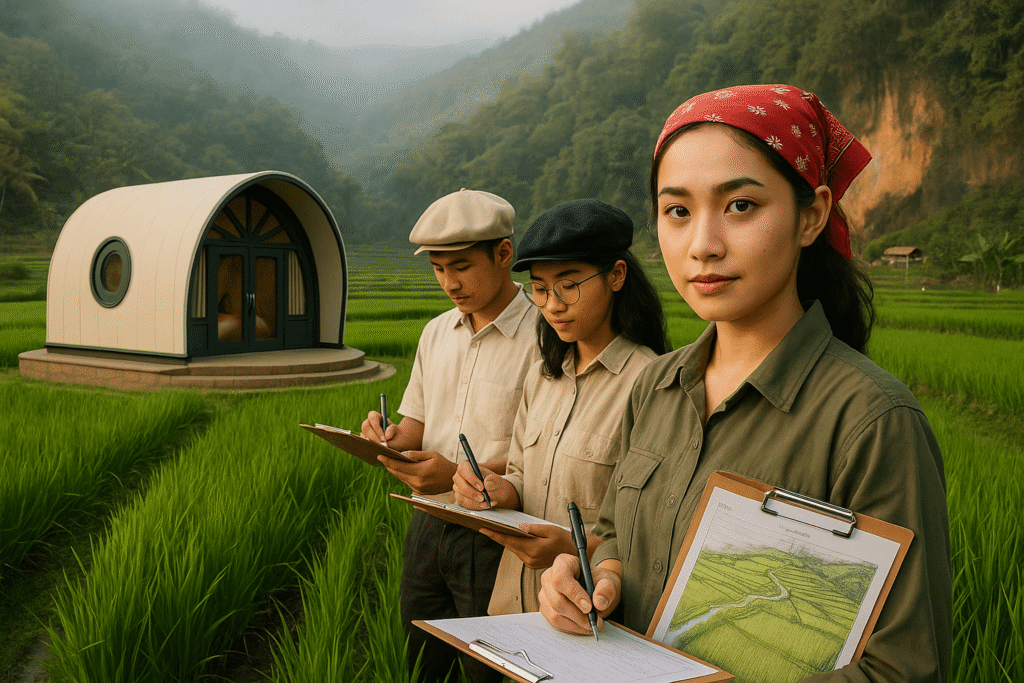 Tempat eduwisata Bandung mengajarkan praktik bertani padi di sawah, observasi air, serta pemanfaatan jerami untuk kompos alami yang ramah lingkungan.