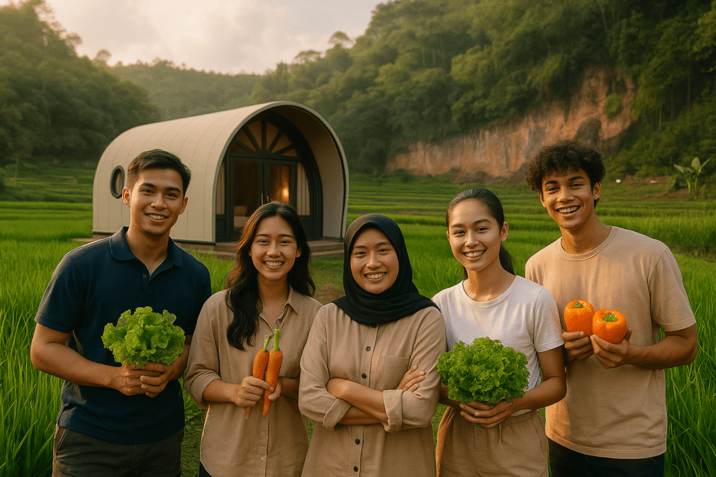 Eduwisata Bandung mengajarkan identifikasi tanaman holtikultura dan varietas padi lokal, memperkenalkan keanekaragaman hayati pertanian khas dataran tinggi Bandung.